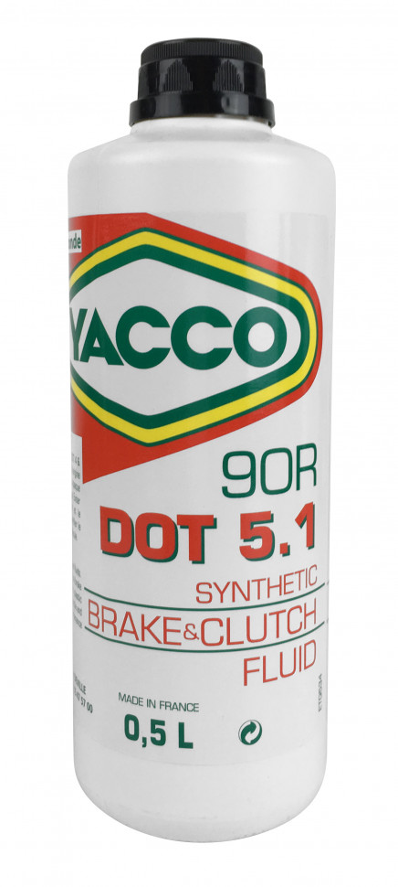 Тормозная жидкость YACCO 90 R DOT 5.1 (500 ML)